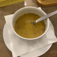 Soup included in the meal  at Vegalite in Brno