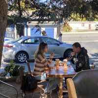 Drive thru, Outdoor seating  at Café Crêpe in Big Bear Lake