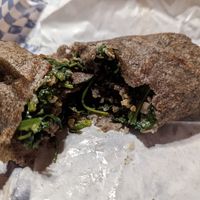 The plant powered crepe made vegan. Tastes so much better than it looks! at Café Crêpe in Big Bear Lake