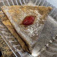 Raspberry jam vegan crepe #Veganuary at Café Crêpe in Big Bear Lake