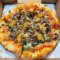 "Magic Mushroom" Pizza (includes Tofu, personal) at Peace Love and Pizza in Alpharetta