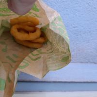 Onion rings at Végéman in Strasbourg