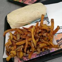 Vegan Dürüm with French Fries at Végéman in Strasbourg