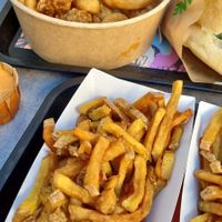 Bucket and fries   at Végéman in Strasbourg