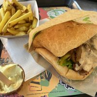 Veg Kebap & fries   at Végéman in Strasbourg