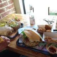Vegan Kebab and dürüm, salat, fries, nuggets and cheezy sticks at Végéman in Strasbourg