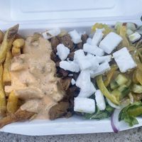 Kebab plate  at Végéman in Strasbourg