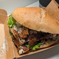 Vegan kebab at Végéman in Strasbourg