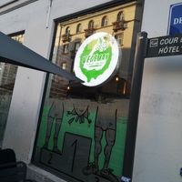 Outside at Végéman in Strasbourg