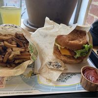 Chicken Bacon Burger at Végéman in Strasbourg