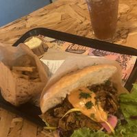 Menu with kebab, fries and drink   at Végéman in Strasbourg