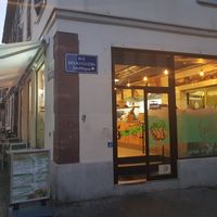 outside at Végéman in Strasbourg