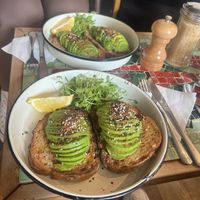 Avocado toast  at Cafe de la Presse in Brussels