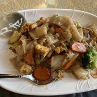 Pad See Ew vegan, with tofu  at Fuji San in Cockeysville