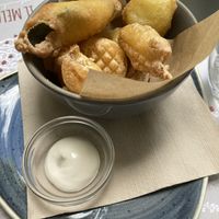 vegetable tempura at Il Melograno in Trieste
