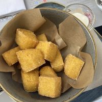 polenta fritta (two bites already missing 😅) at Il Melograno in Trieste