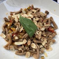 vegan caserecce (ask for parmesan if you are vegetarian ) at Il Melograno in Trieste