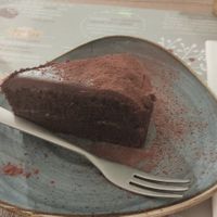Torta Sacher vegana at Il Melograno in Trieste