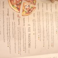 Menu at Il Melograno in Trieste