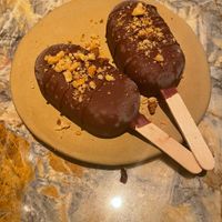 Homemade ice-cream bars at MESA Restaurant in Paris