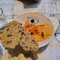 Candied carrot dip at MESA Restaurant in Paris