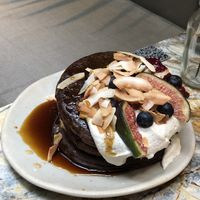 Purple Corn Pancakes  at MESA Restaurant in Paris