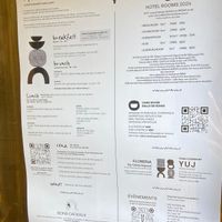 Menu at MESA Restaurant in Paris