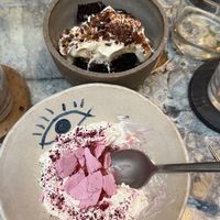 Rhabarber & Schokokuchen  at MESA Restaurant in Paris