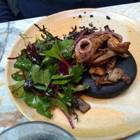Mushrooms on toast at MESA Restaurant in Paris