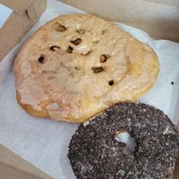 3/2024 update: apple fritter and cookies and cream donut at Sugar Donuts in Charlotte
