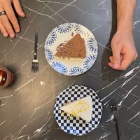 Tiramisu and cheese cake  at Peacefood Cafe in Montpellier