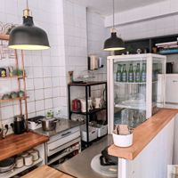 Inside at Peacefood Cafe in Montpellier