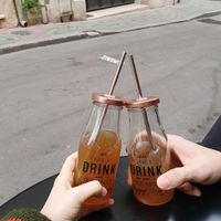 Iced tea drinks! at Peacefood Cafe in Montpellier