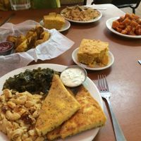 eat all the things!! at Soul Vegetarian - Highland in Atlanta