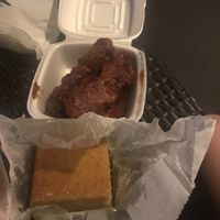 Cornbread and kalebone twists  at Soul Vegetarian - Highland in Atlanta