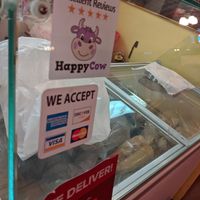 Proudly displaying Happy Cow approval at Soul Vegetarian - Highland in Atlanta