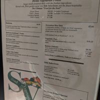 Menu at Soul Vegetarian - Highland in Atlanta