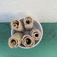 Rolled ice cream at Pandiu in Oaxaca