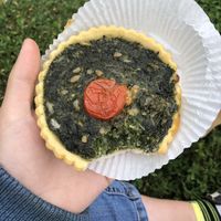 Spinach pastry pie! at Bio Company in Berlin