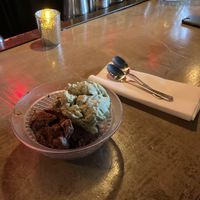 Pistachio plus chocolate ice cream  at Wunderbar in Bellows Falls