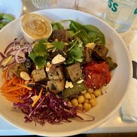 Chicky Bohemian bowl with tofu substituted  at Coco and Moss in Savannah