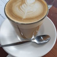 Oak milk Latte at Grouse in Carnegie