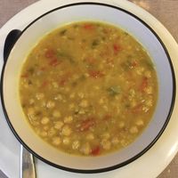 Guiso africano de garbanzos y arroz. at Landare in San Sebastian