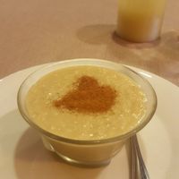 Dessert  Soya-Milchreis at Landare in San Sebastian