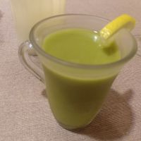 Daily menu / starter / green smoothie at Landare in San Sebastian