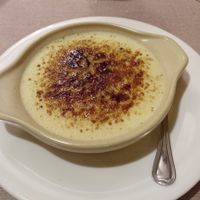 Daily menu / dessert / Crema catalana - crème brûlée at Landare in San Sebastian