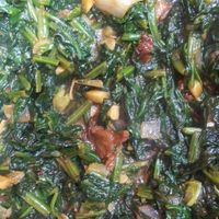 Spinach at Vege Kingdom Cafe in Newark