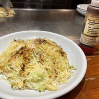 Vegan Okonomiyaki   at Kurawanka in Miyajima