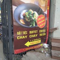 The sign of the restaurant in the street at Manda in Ho Chi Minh City