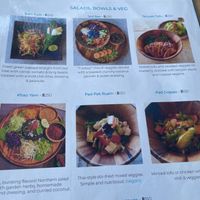 a range of great salads at Jaiyen Resort in Koh Yao Noi